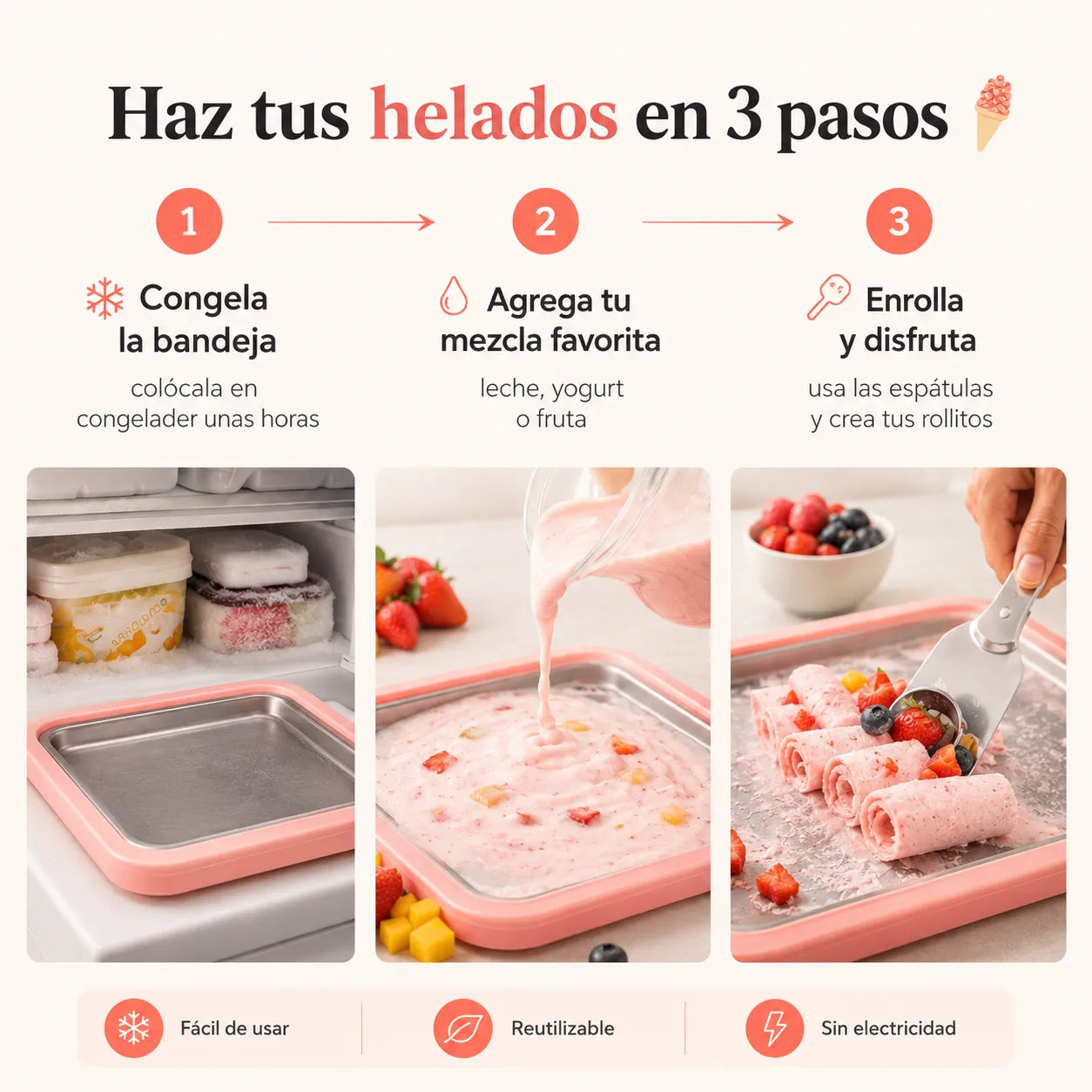 Bandeja Helada –  Kit para Helados
