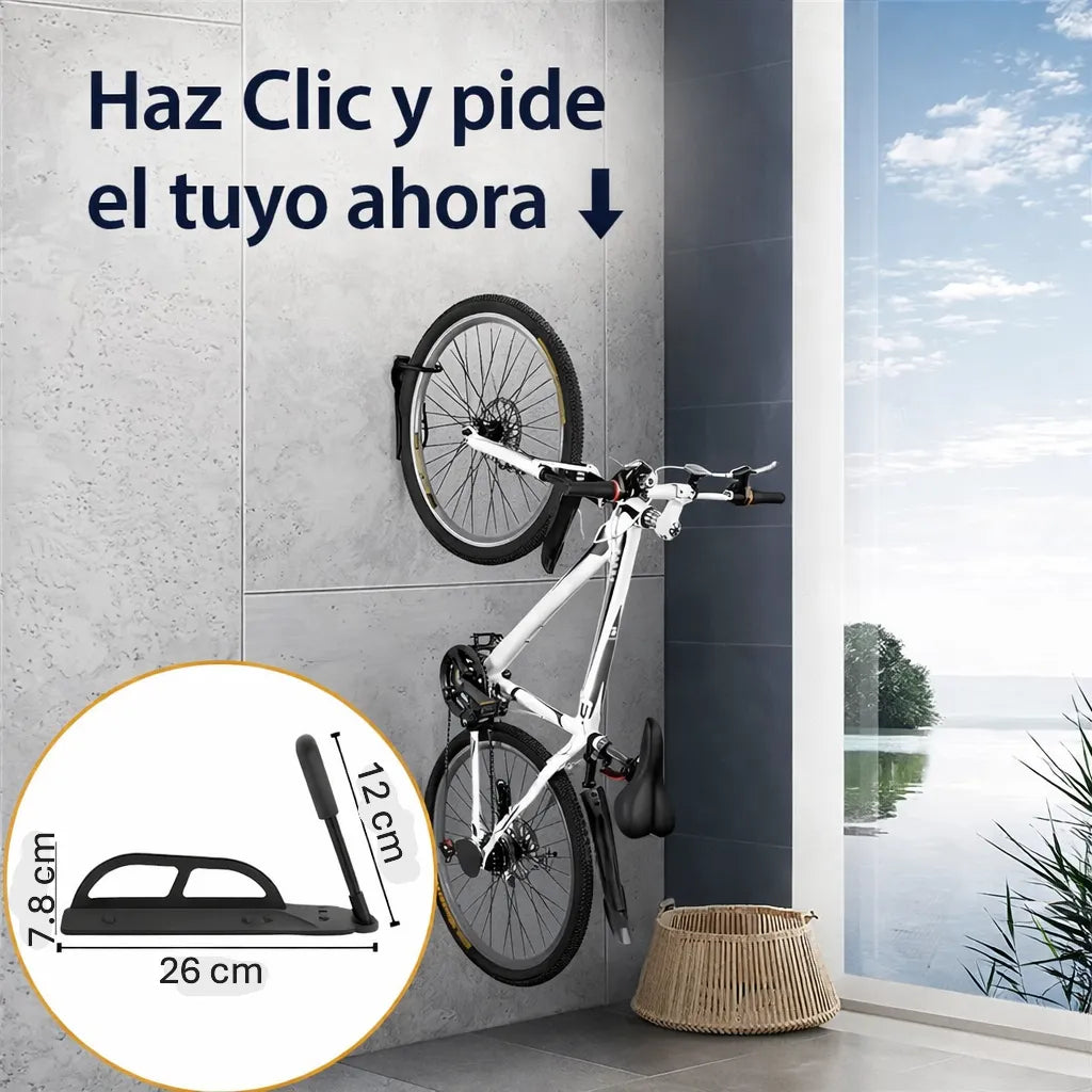 BiciMuro™ – Soporte Vertical para Bicicleta
