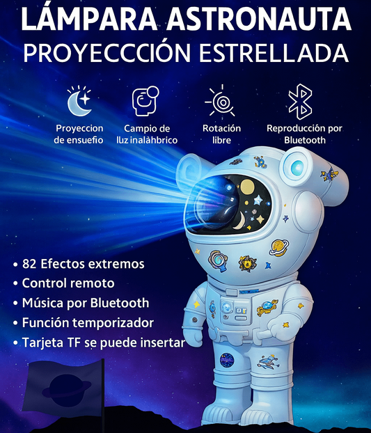 🔭Estelar™ – El astronauta que proyecta calma, luz y tu música favorita