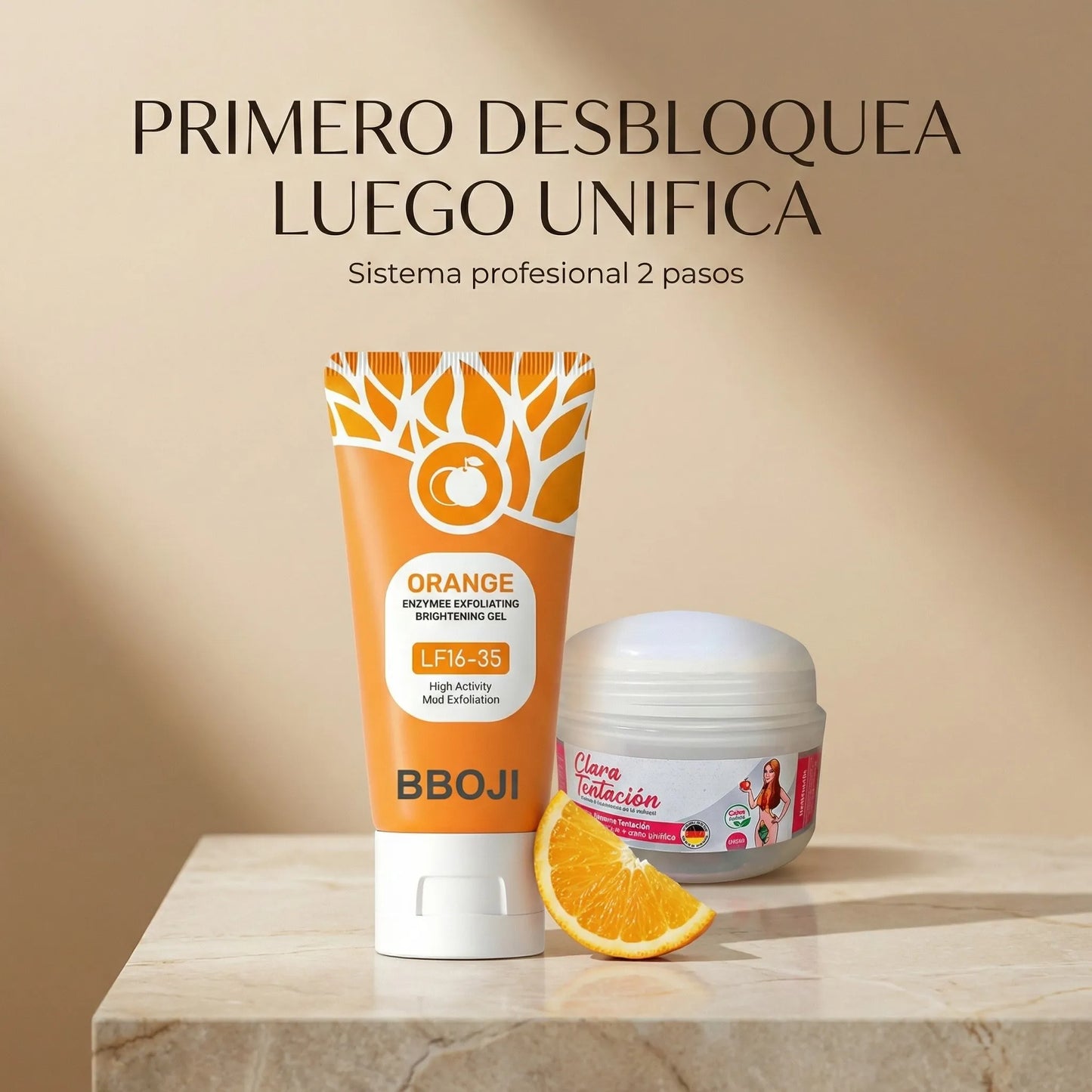 Exfoliante + Crema Renovadora – Sistema 2 Pasos