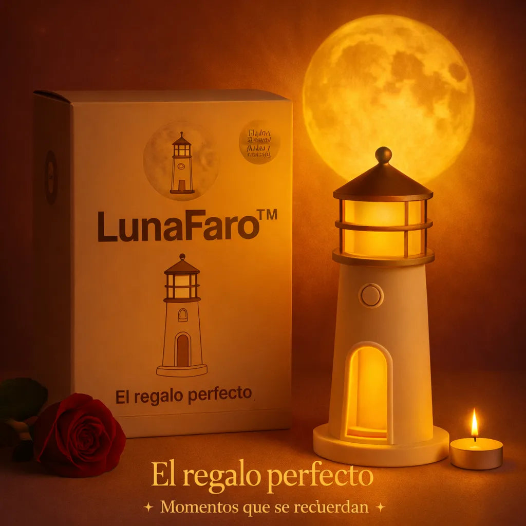 🌕 LunaFaro™ –  La magia de la Luna ahora en tu habitación✨