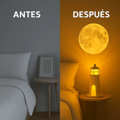 🌕 LunaFaro™ –  La magia de la Luna ahora en tu habitación✨