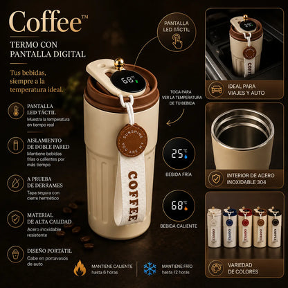 Termo Temperatura Digital Coffe
