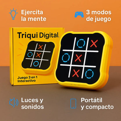 Triqui Digital™ – Juego 3 en 1 de Memoria y Diversión en Familia